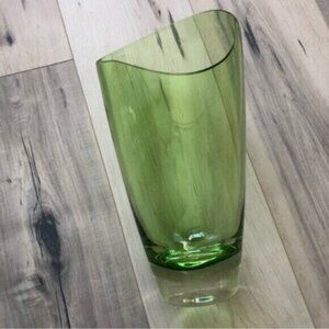 Vintage Green glass vase